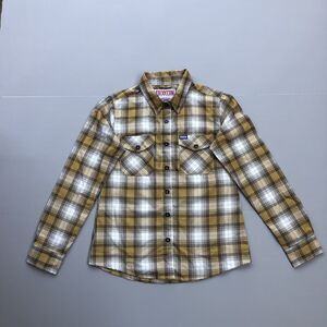 Dixxon Flannel Company Women Medium Lager Button Up Shirt Long Sleeve Yellow